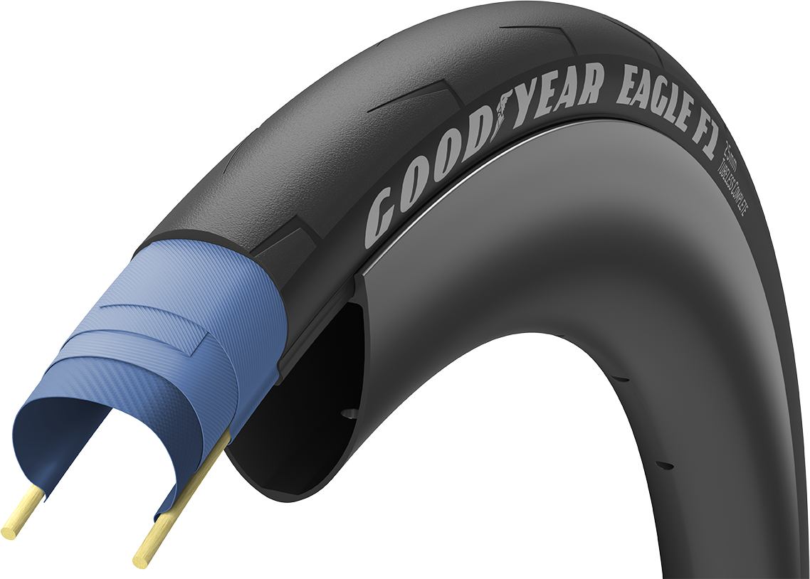Se Goodyear EAGLE F1 Tubeless Complete 700x25c/32c - Sort hos Cykelexperten.dk