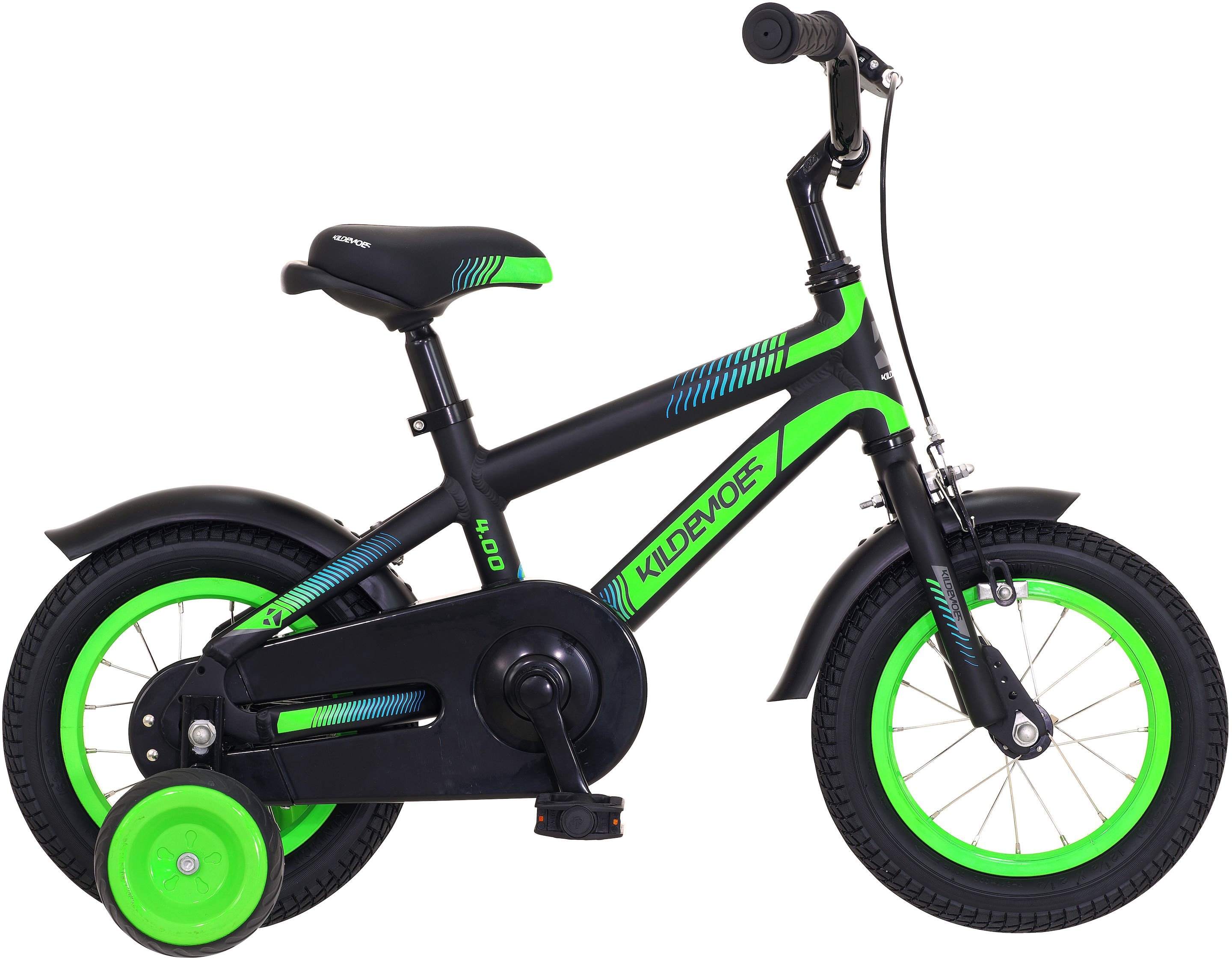 Cykler - Børnecykler - Kildemoes Bikerz Dreng 12" 2023 - Sort/grøn