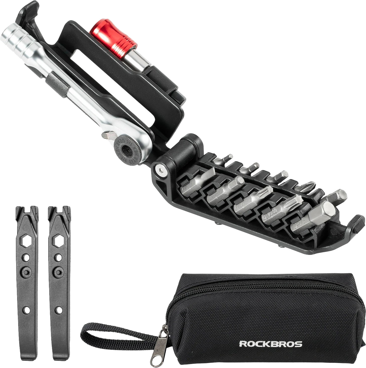 RockBros Multitool 10-i-1 m. Dækjern