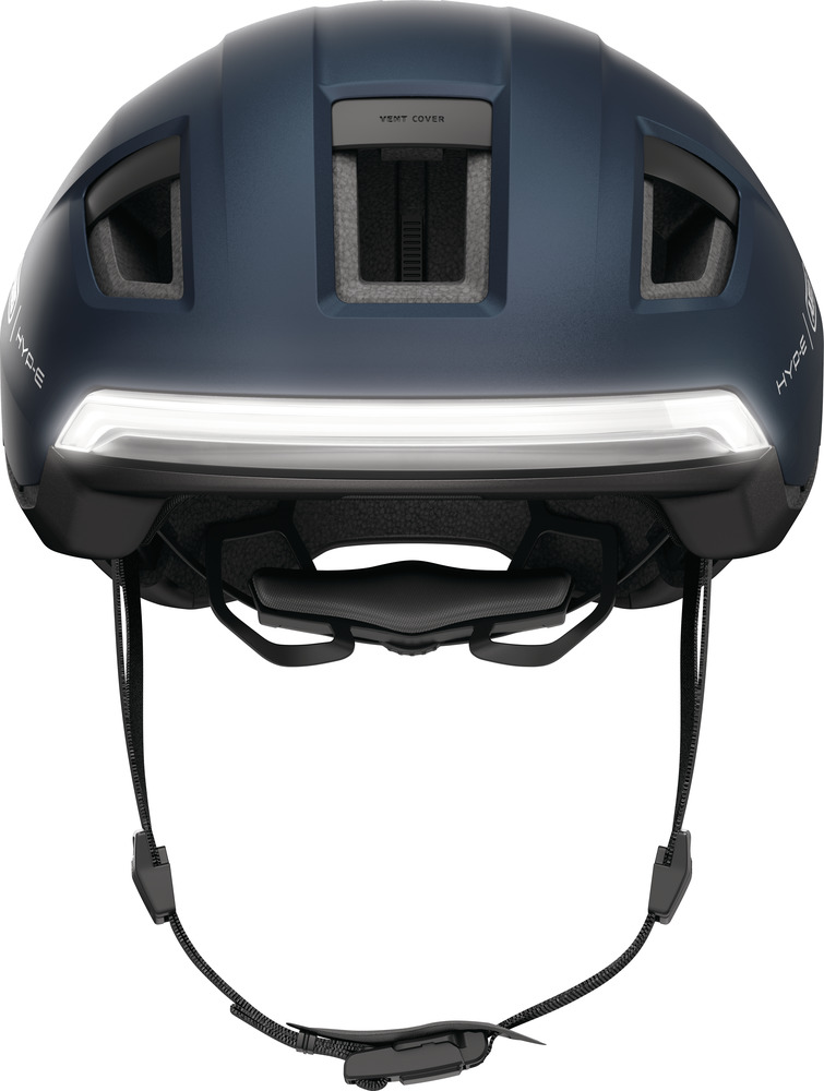 Beklædning - Cykelhjelme - Abus Hyp-E m. LED Lys - Midnight Blue