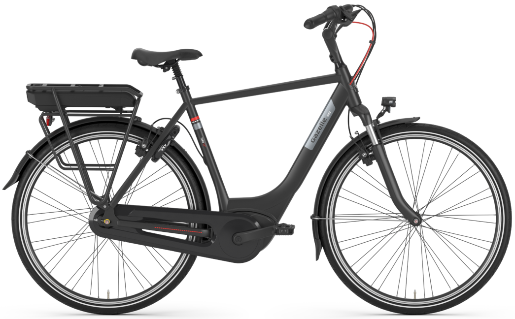Cykler - Elcykler - Gazelle Paris C7+ HMB Herre 7g 2022 - sort