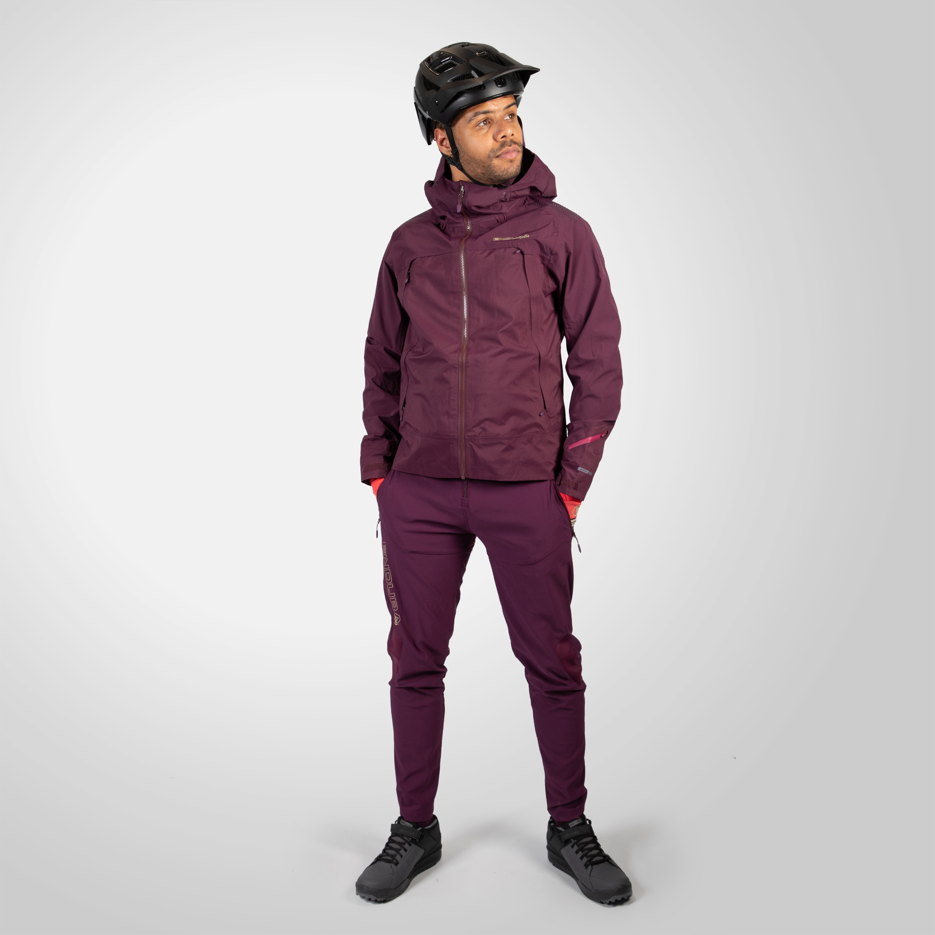 Beklædning - Regntøj & Vindtøj - MT500 Waterproof Jacket II - Aubergine