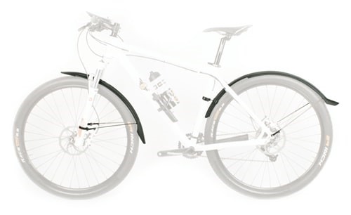 Tilbehør - Cykelskærme - SKS Velo 65 Mountain Skærmsæt 29" inkl. stivere - Sort
