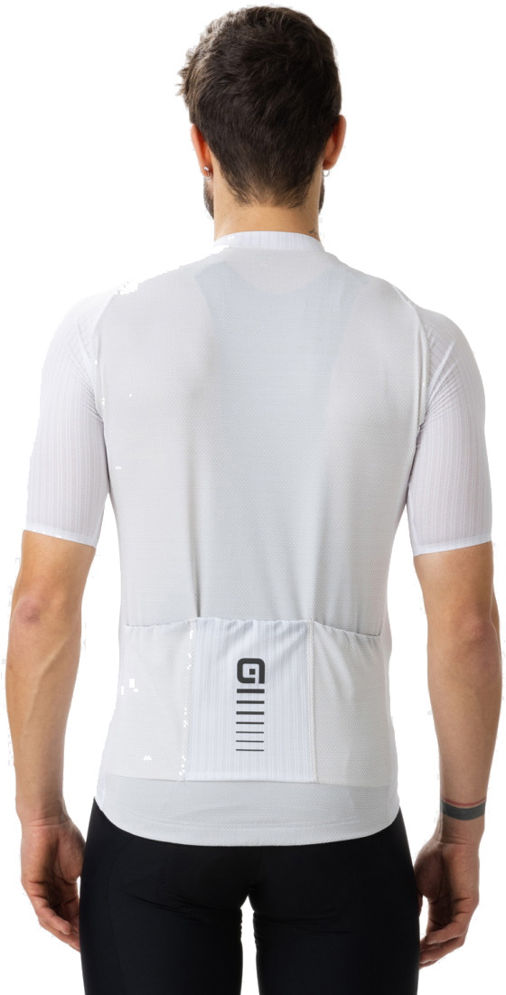 Beklædning - Cykeltrøjer - Alé Jersey R-EV1 Silver Cooling - Hvid