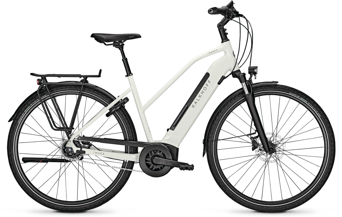 Kalkhoff Image 3.b Advance Elcykel til Damer - Hvid