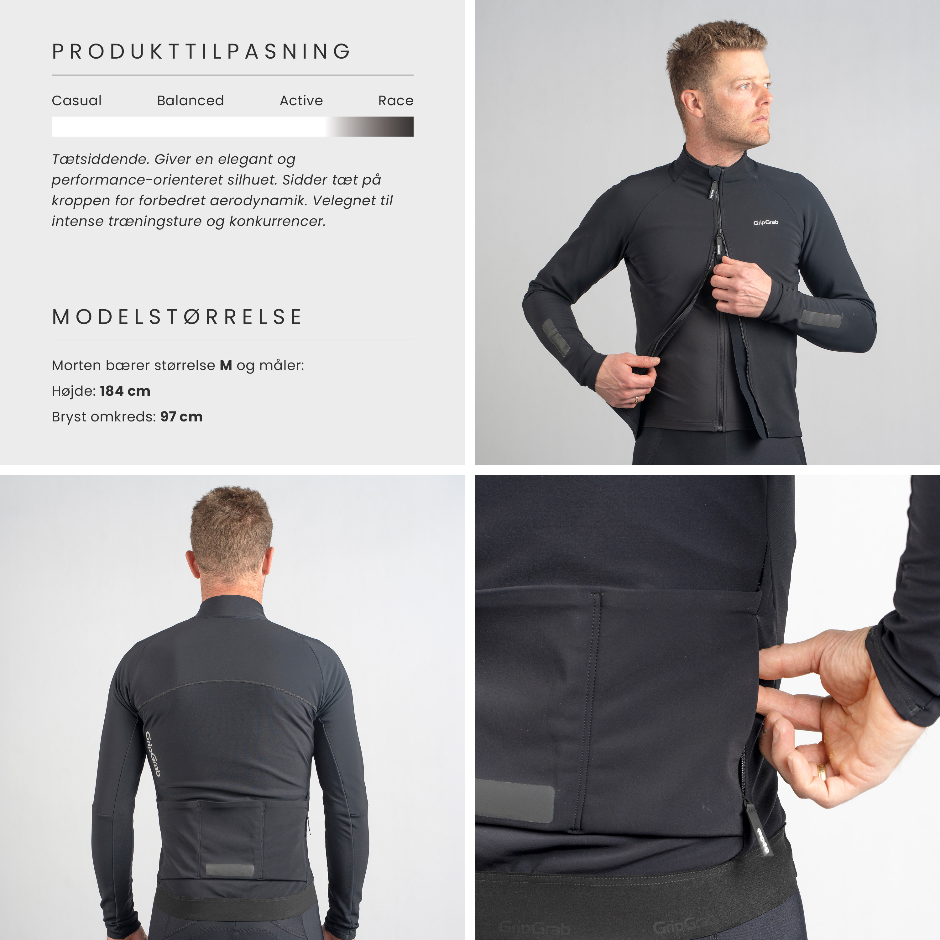 Beklædning - Cykeljakker - GripGrab PACR-termovinterjakke - Black