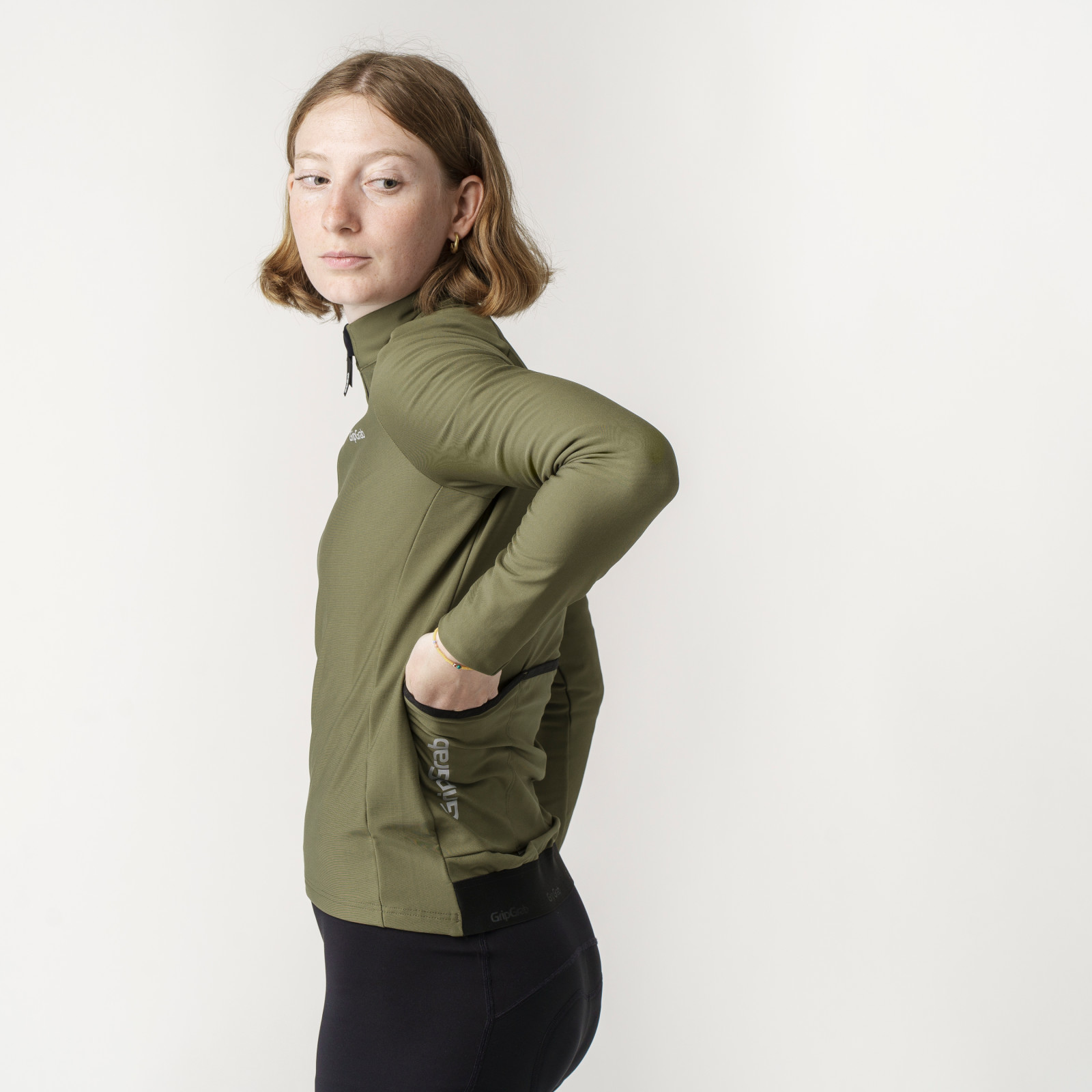 Beklædning - Baselayer / Undertøj - GripGrab Langærmet ThermaPace Termocykeltrøje til damer - Grøn