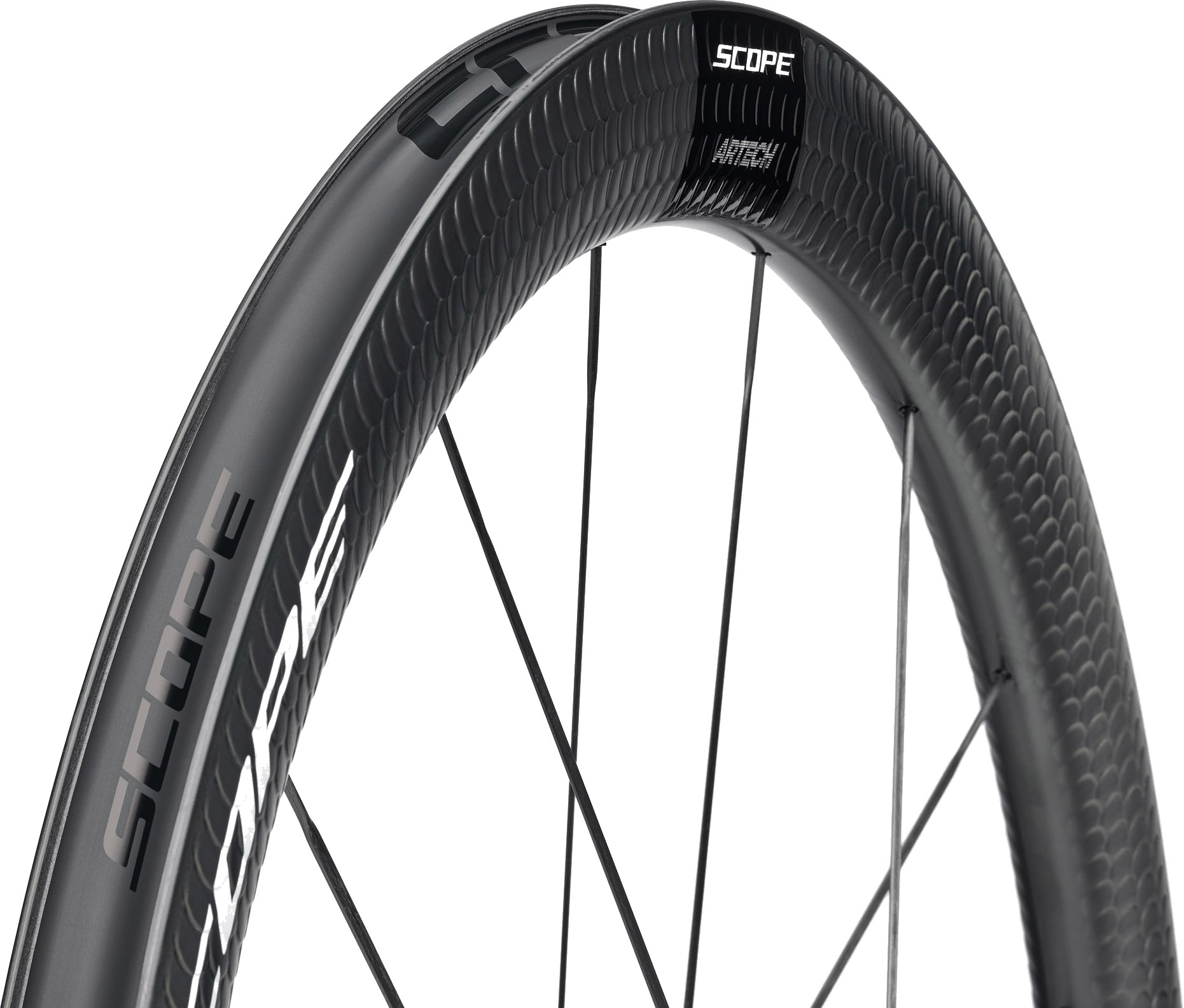 Reservedele - Hjulsæt - Scope Artec 4 Carbon Hjulsæt (Black Decal)