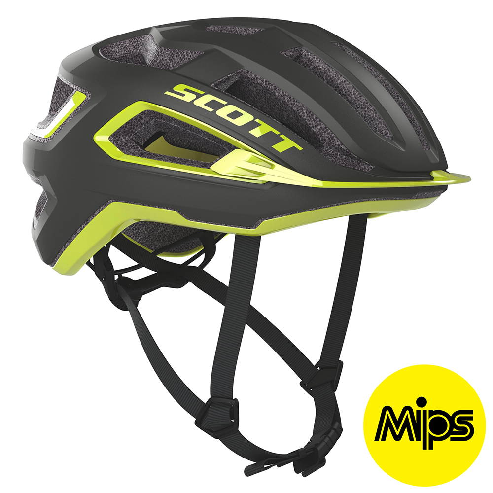 Beklædning - Cykelhjelme - Scott ARX Plus (MIPS) Hjelm '20 - Grå/Gul