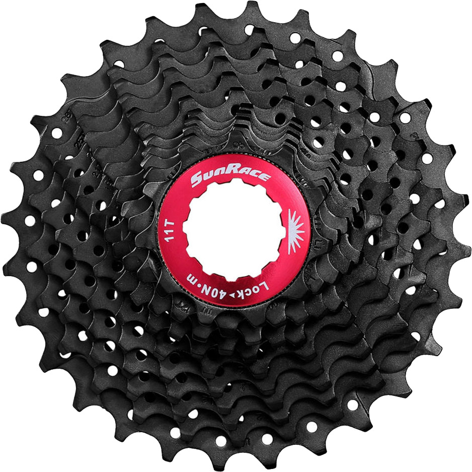 Sunrace CSRX1 Kassette 11 speed 11-36T Road Sort Alu Spider