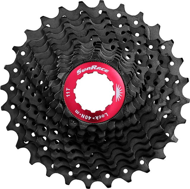 Sunrace CSRX1 Kassette 11 speed 11-36T Road Sort Alu Spider