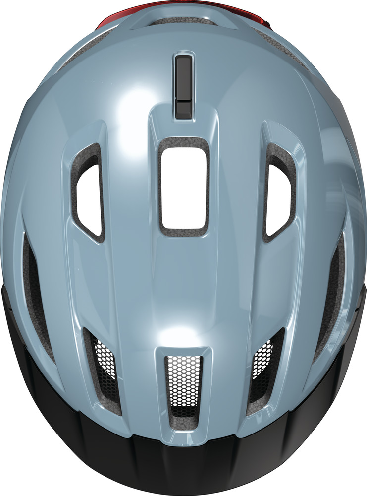 Beklædning - Cykelhjelme - Abus Hjelm Urban-I 4.0 m. LED - Glacier Blue