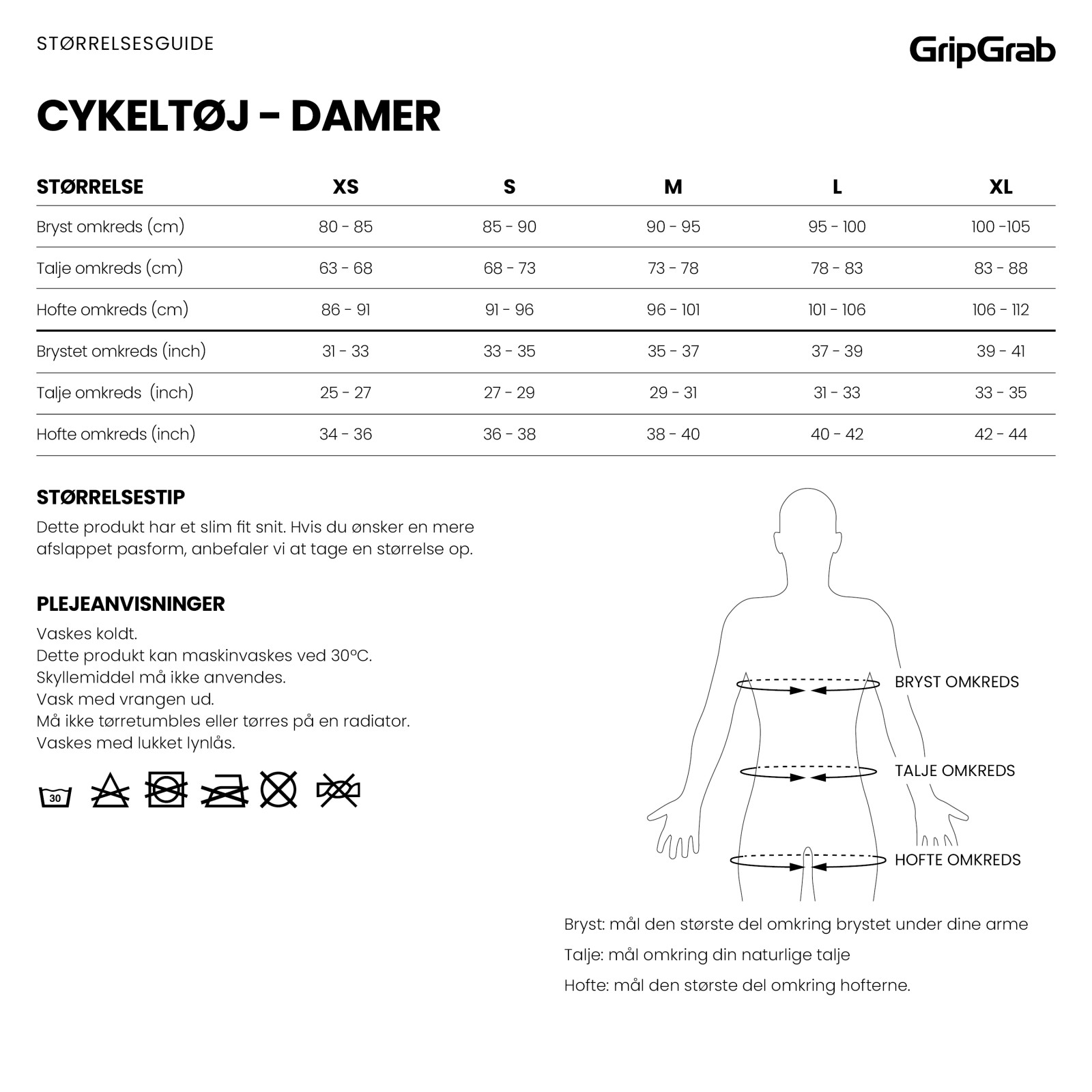 Beklædning - Cykelbukser - GripGrab Vandafvisende AquaRepel Bibshorts til damer