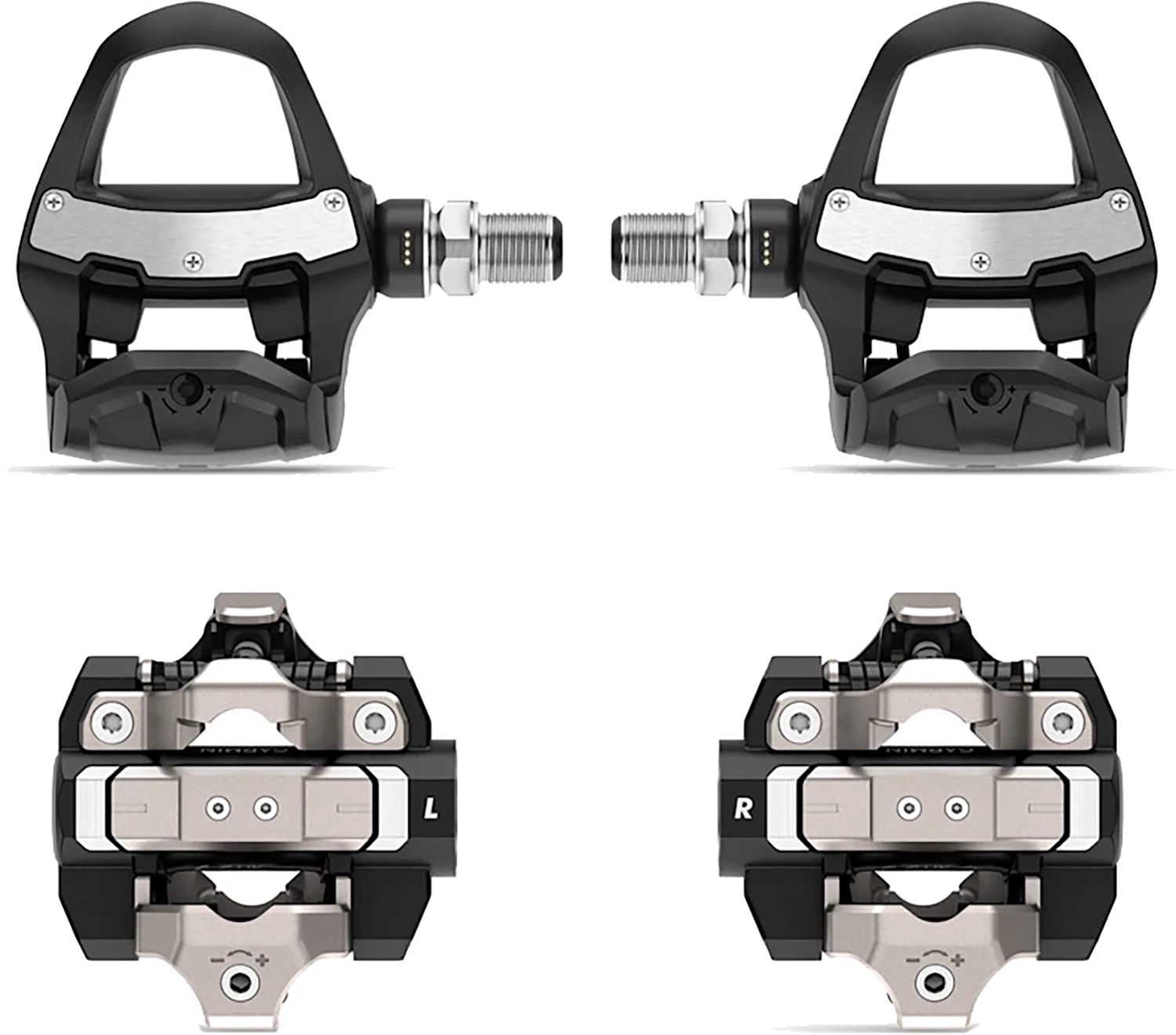 Garmin Rally RK/XC210 Wattmåler Pedaler bundle m. 2 sensorer - LOOK Keo / Shimano SPD