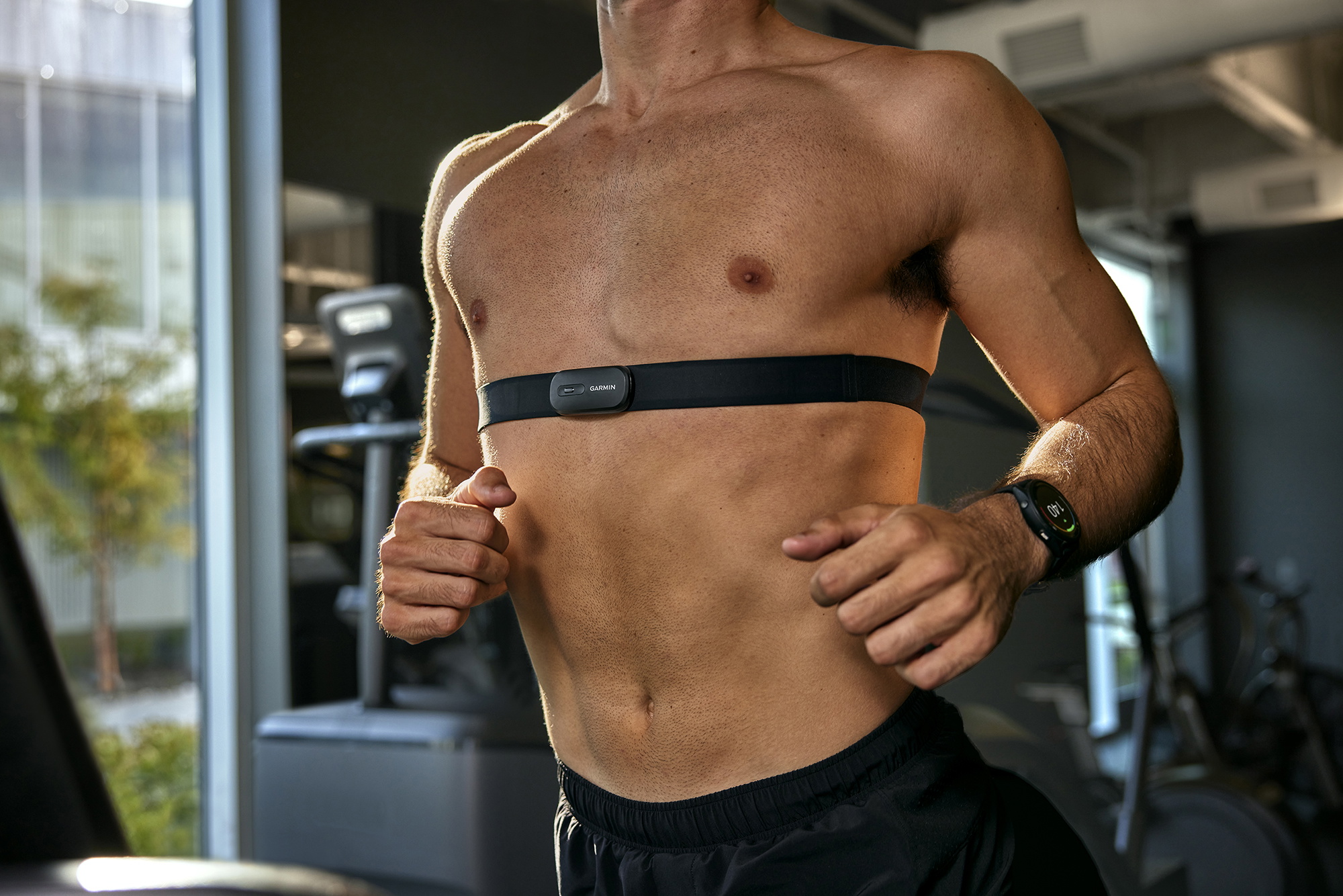 Reservedele - Tilbehør til cykelcomputere - Garmin HRM 200 Pulsmåler (M-XL)