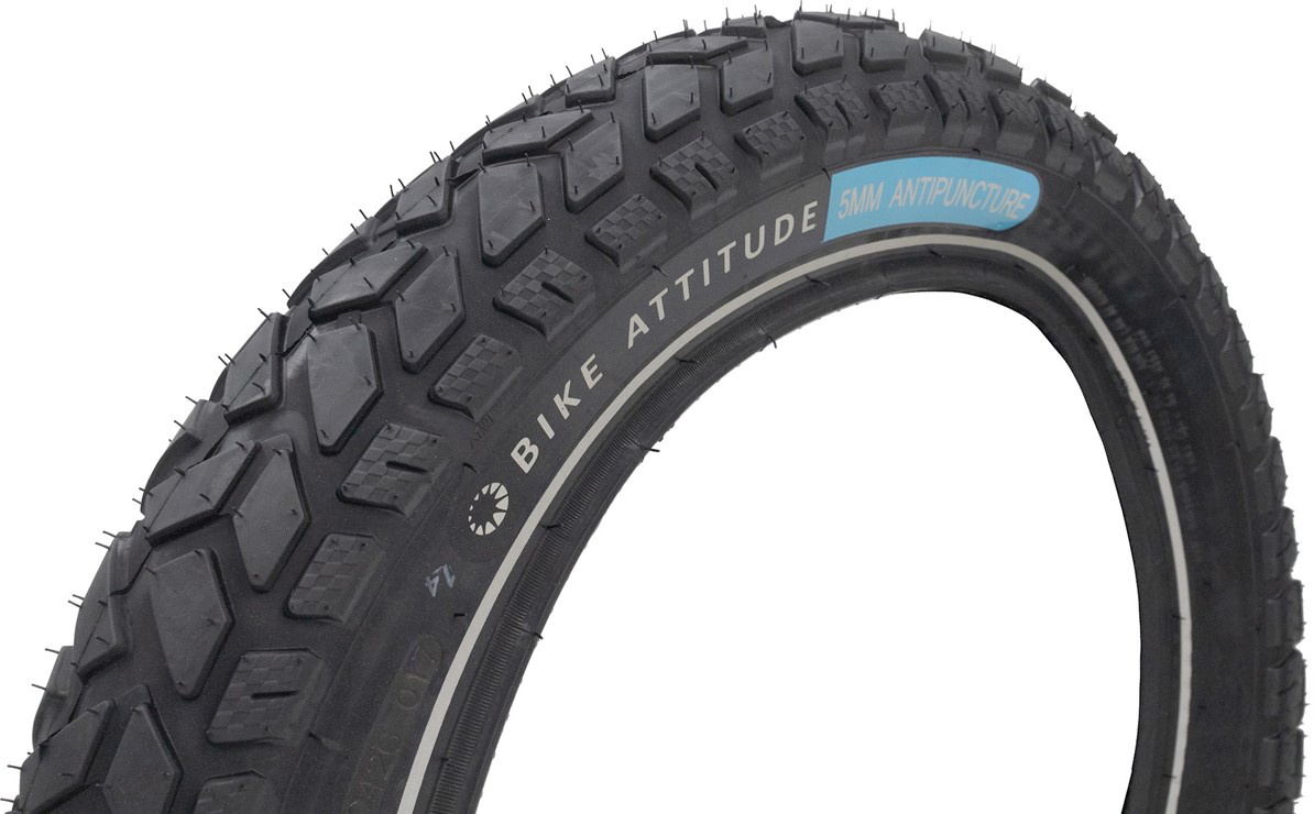 Bike Attitude Fat Bike Antipuncture Refleks Dæk 20x4.00 - Sort