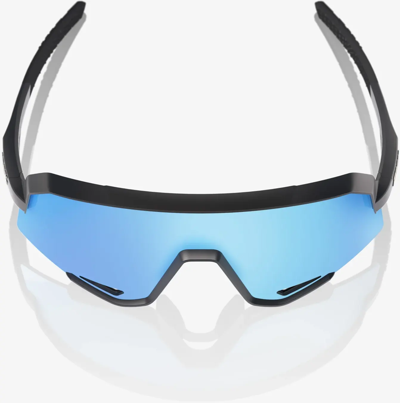 Beklædning - Cykelbriller - 100% SLENDALE - Matte Black - HiPER Blue Multilayer Mirror