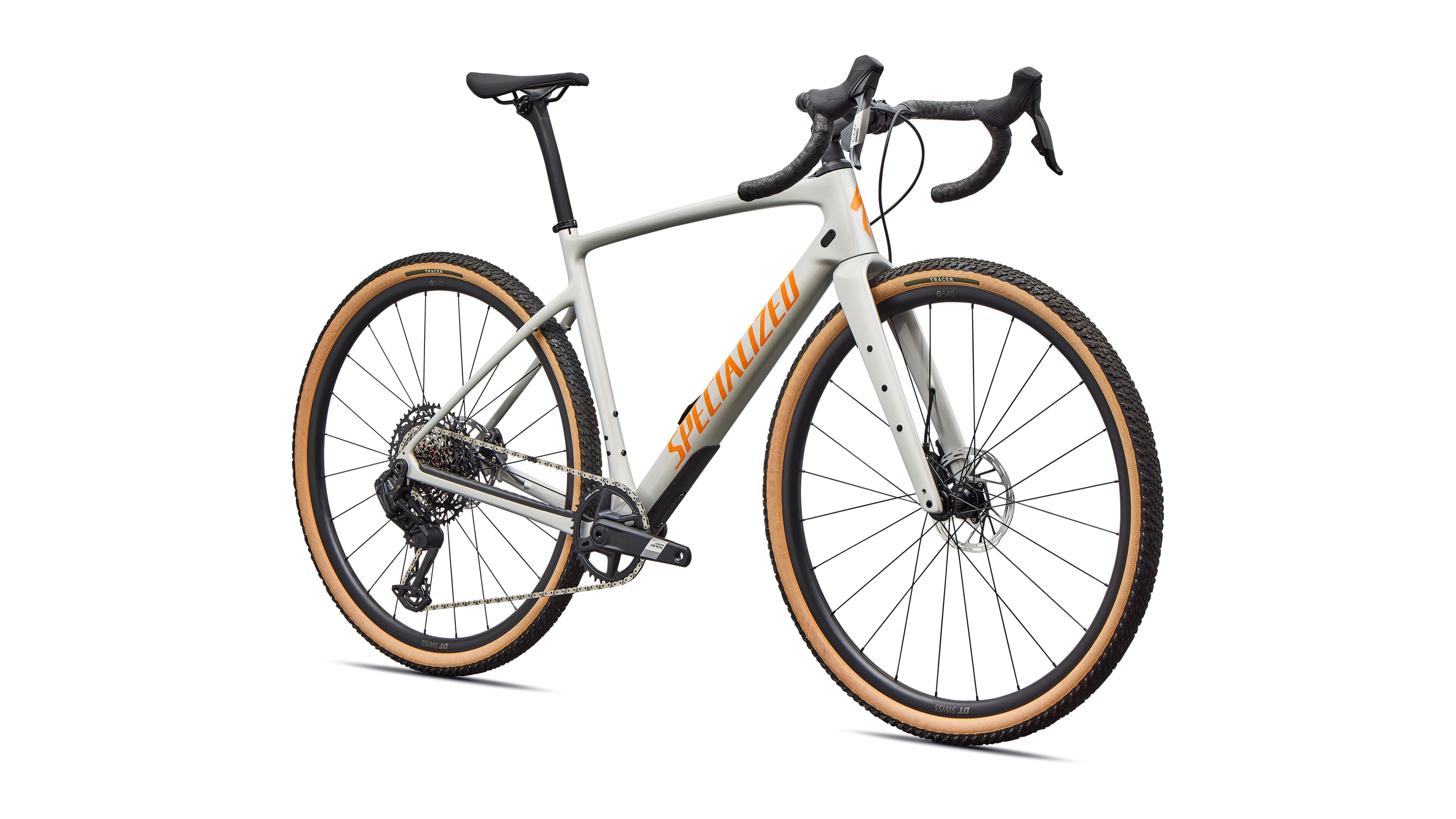 Cykler - Gravel cykler - Specialized Diverge 4 Comp Carbon 2026 - Dolomite Metallic/Orange Zest