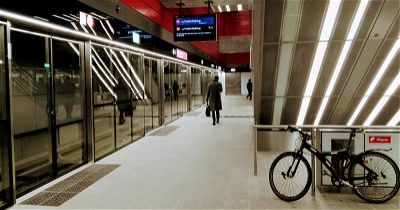 Cykel med offentlig transport