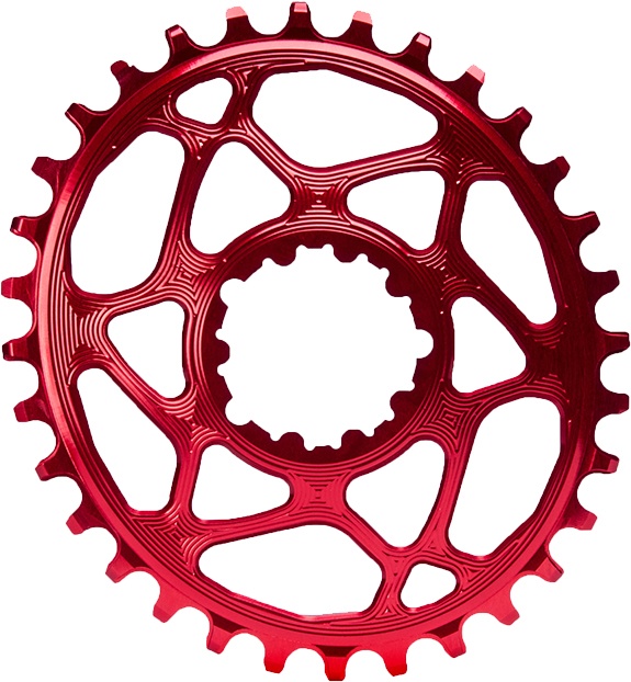 AbsoluteBlack Chainring Direct Mount Singlespeed 26T - (1x10/11/12)  Oval (RaceFace) - Rød