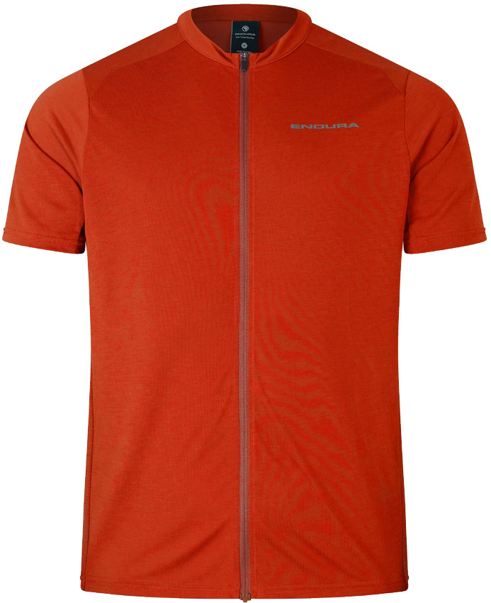 Beklædning - Cykeltrøjer - Endura Loop S/S Zipped Jersey - Flame Red