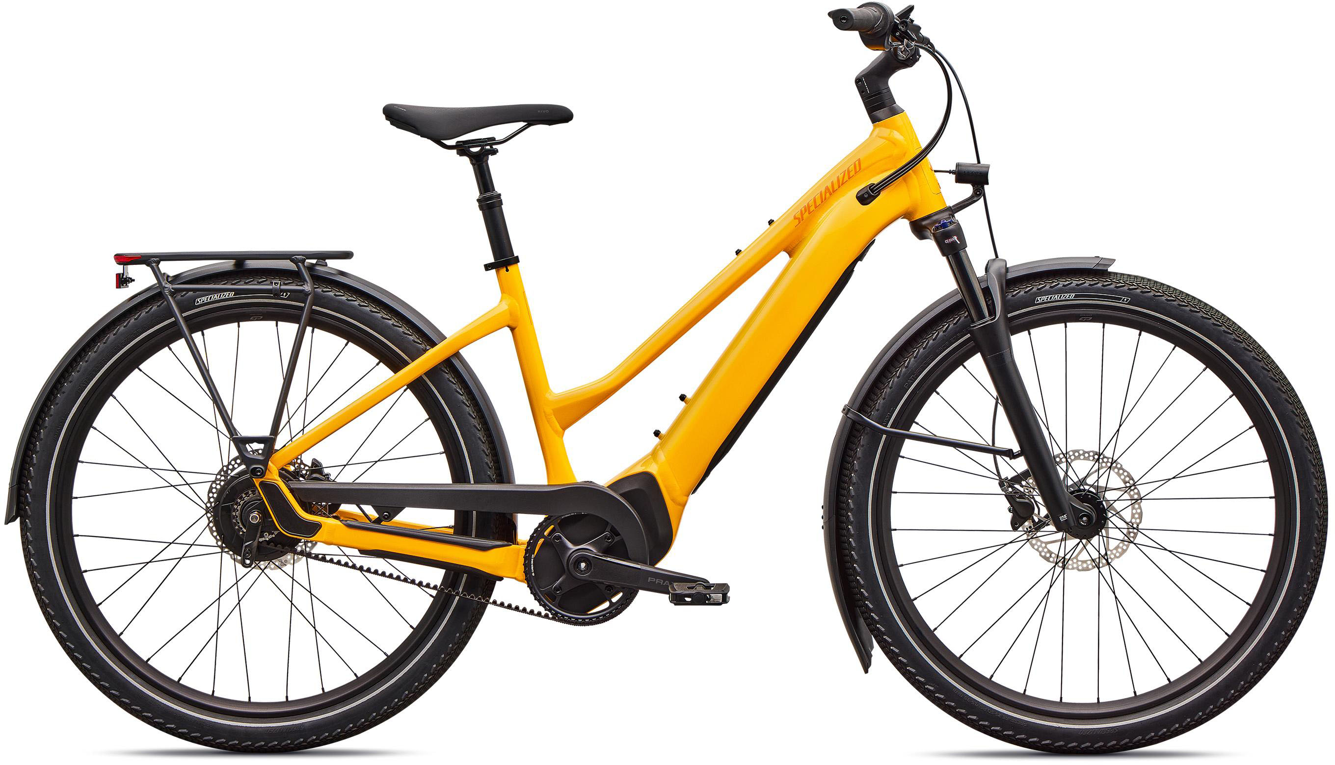 Specialized Turbo Vado 4.0 IGH Step-Through 2026 - Gloss California Sunshine / Green Zest