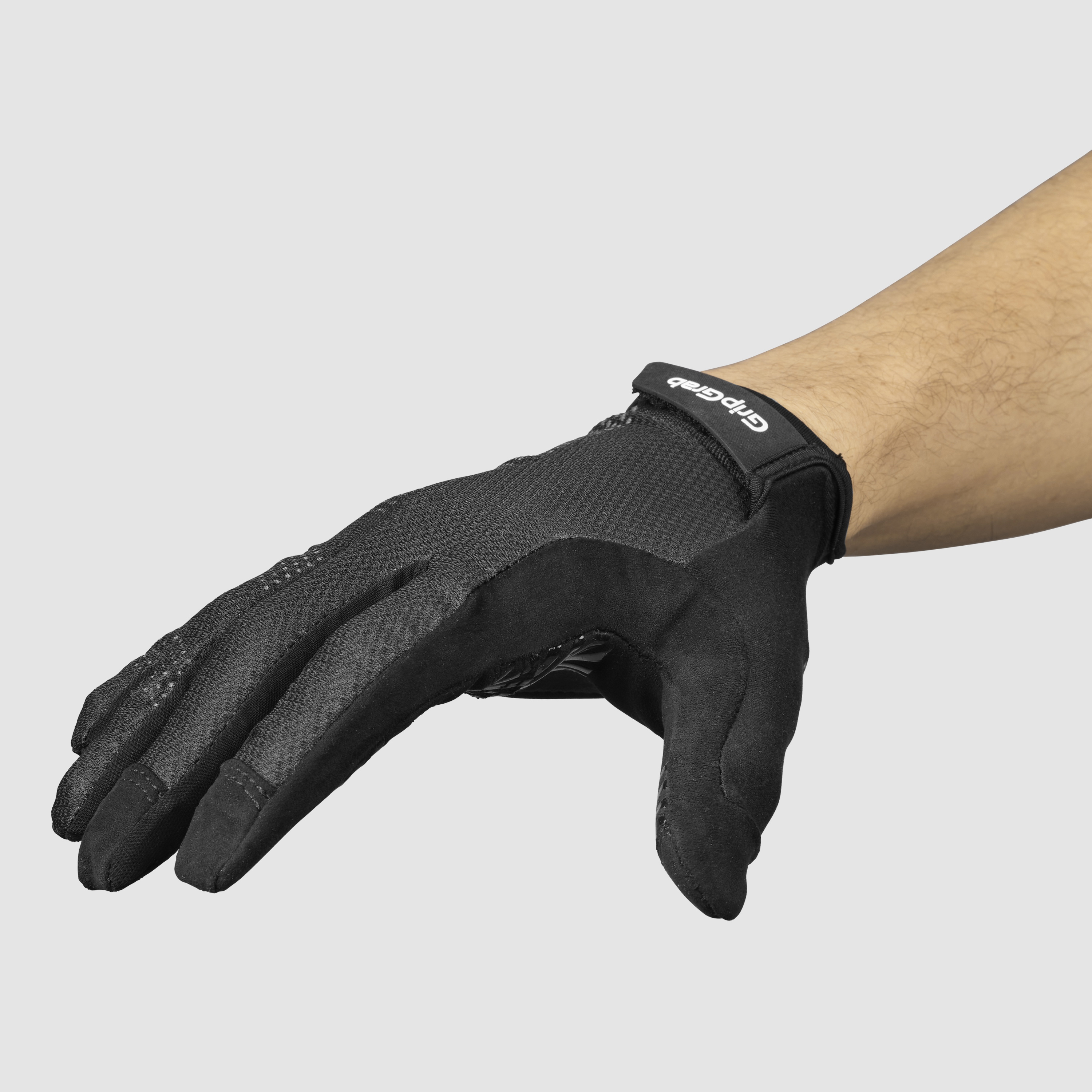Beklædning - Cykelhandsker - GripGrab RIDE Lite Langfingret Sommerhandsker - Black