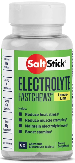 Tilbehør - Energiprodukter - SaltStick Fastchews Lemon – Lime 60 stk.