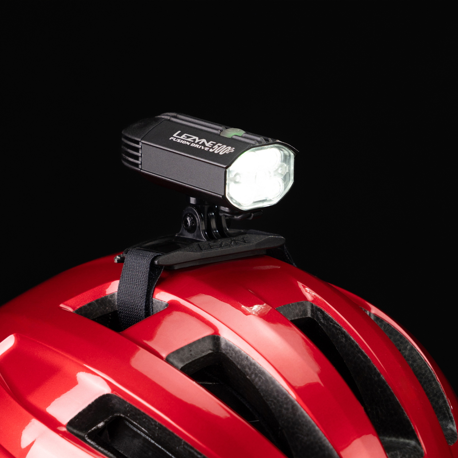 Tilbehør - Cykellygter - Lezyne Helmet Fusion Drive 500+ Hjelmlygte 500 lumen - Black