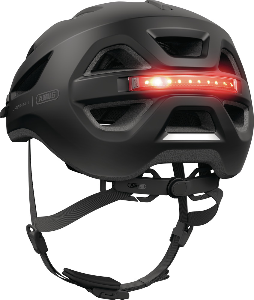 Beklædning - Cykelhjelme - Abus Hjelm Urban-I 4.0 m. LED - Velvet Black