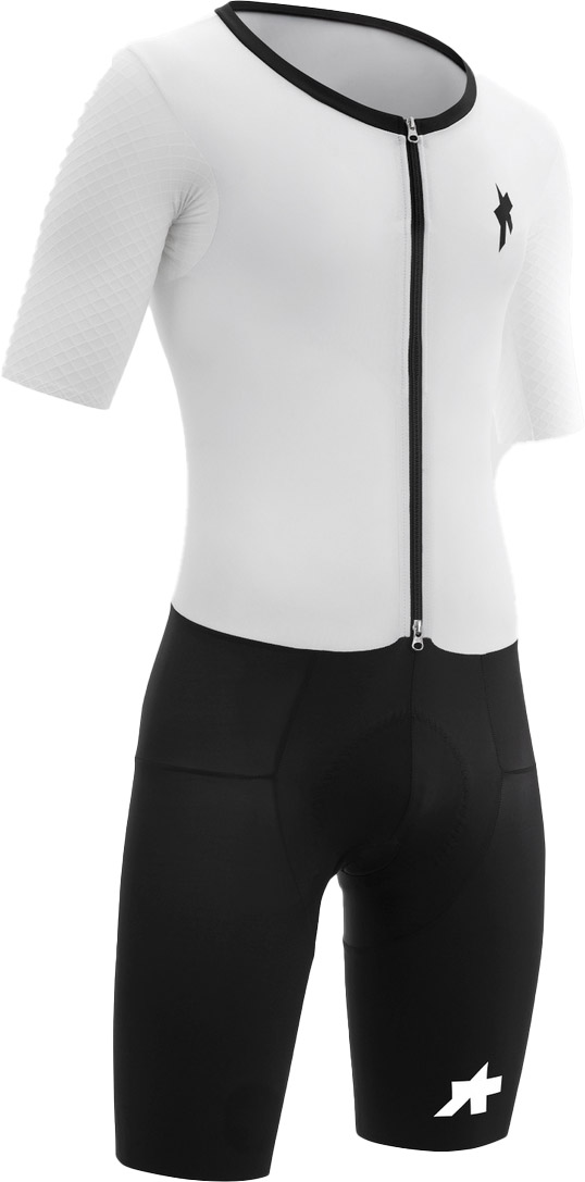 Assos EQUIPE RSR TRIATOR Speedsuit S11 Triatlondragt Cykeltrøje og Cykelbukser - White Series