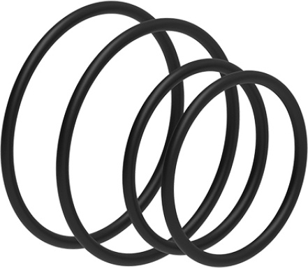Lezyne O-ringsæt til Zecto 2 og KTV 2026-lygter - Black