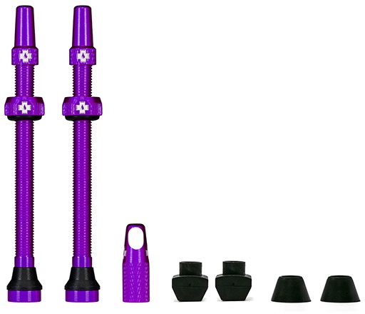  - Muc-Off Tubeless Valve / Ventil Kit - 80 mm - Purple