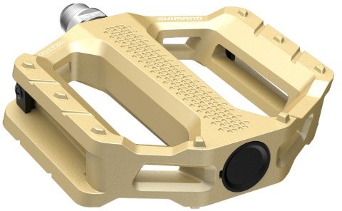 Tilbehør - Pedaler & Klamper - Shimano Pedal Flat PD-EF202 - guld