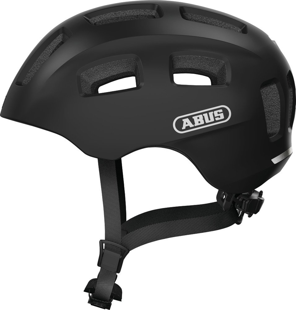ABUS Abus Youn-I 2.0 Hjelm m. LED lys - Sort Beklædning > Cykelhjelme