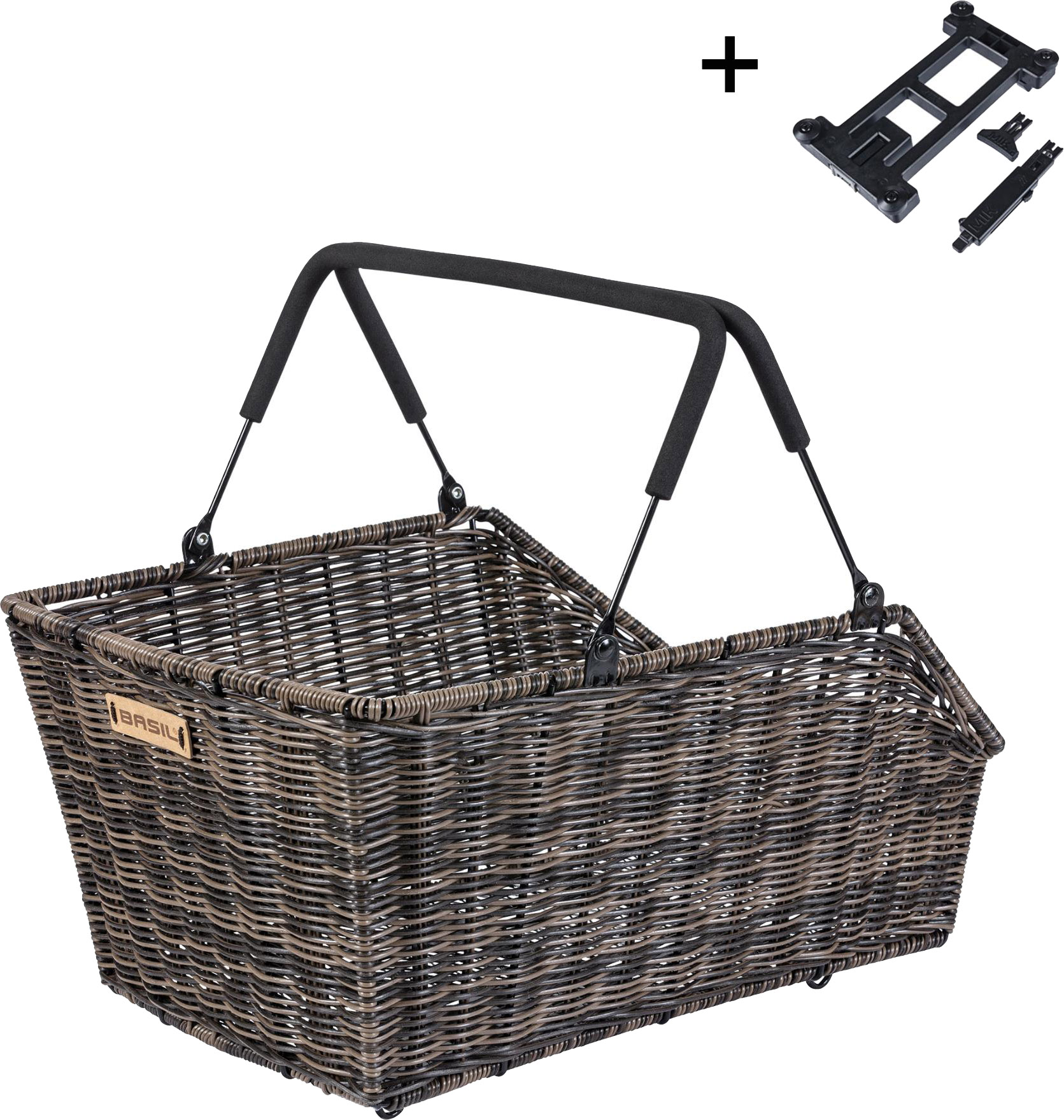 Basil Cento MIK 2.0 Cykelkurv Rattan 45x31x21 cm Basil Cento MIK 2.0 Cykelkurv Rattan 45x31x21 cm