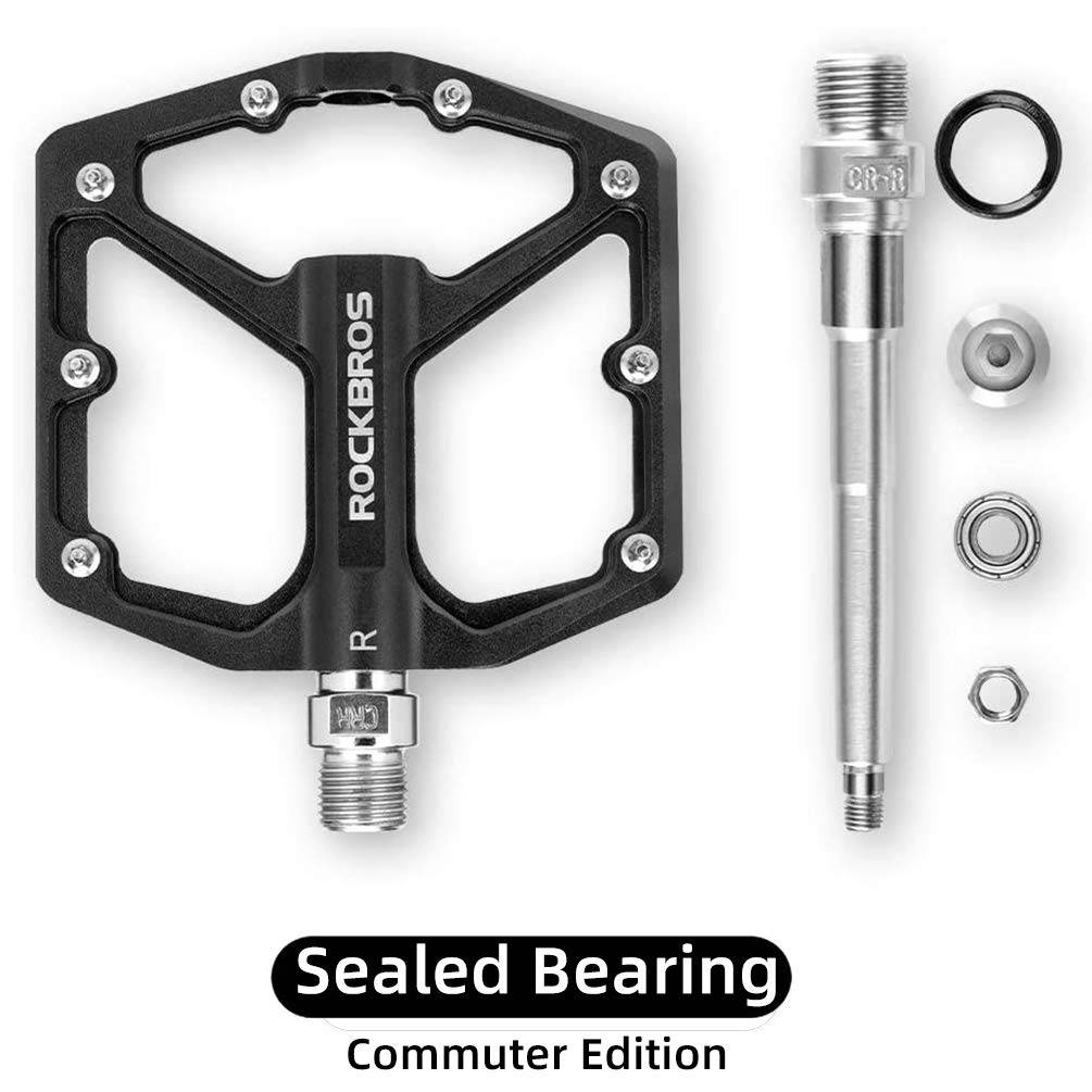 Tilbehør - Pedaler & Klamper - RockBros Platformpedaler Alu 9/16" - Black