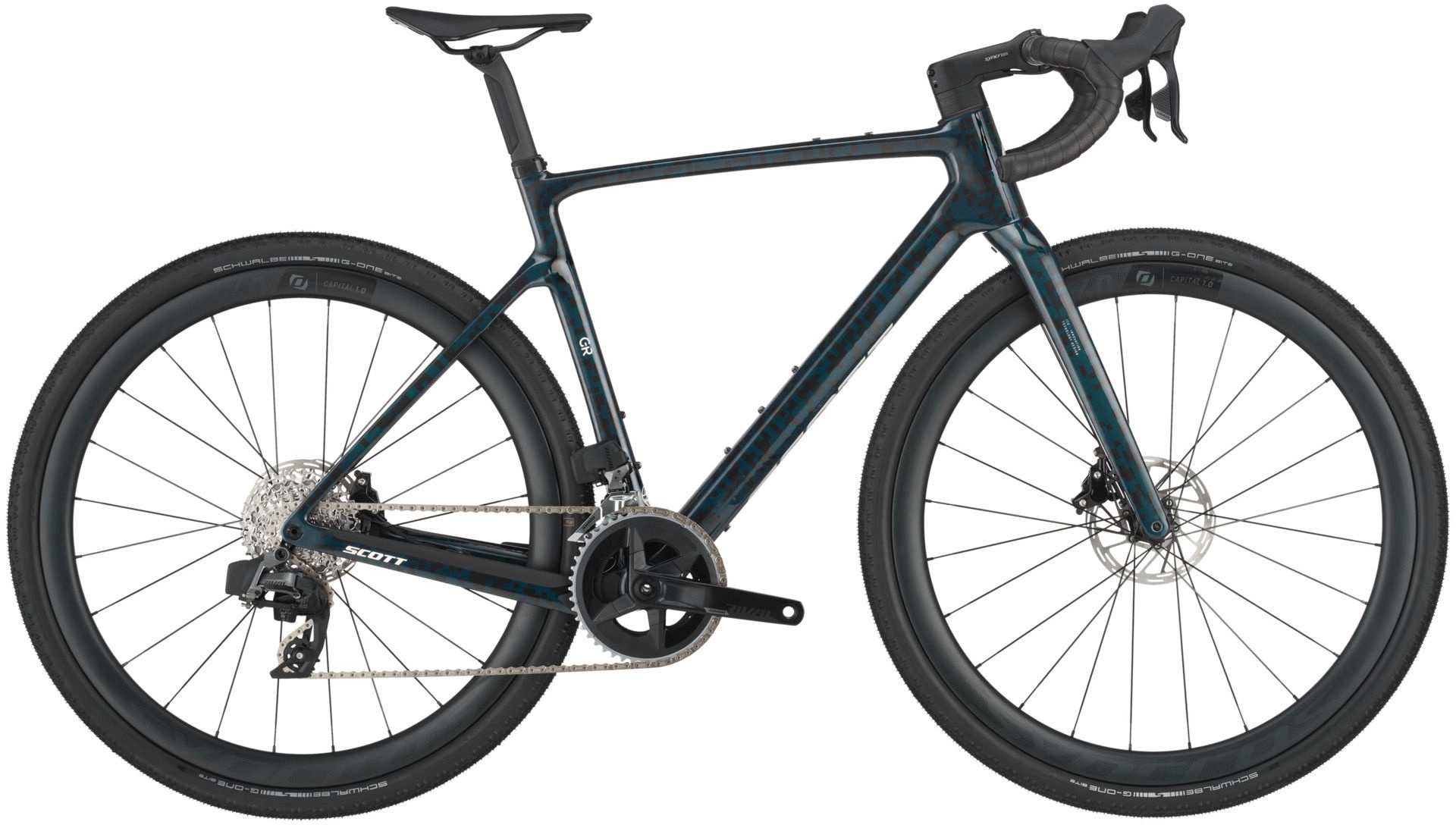 Scott Addict Gravel 20 2025 - Petrol Black