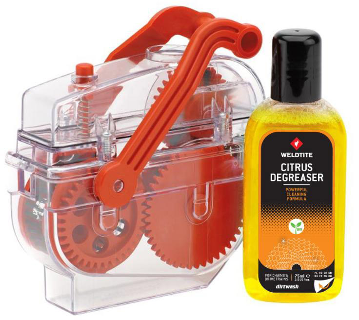 Weldtite Kæderenseboks inkl. 75 ml Citrus Degreaser