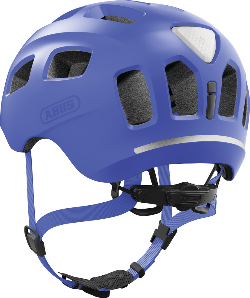 Beklædning - Cykelhjelme - Abus Youn-I 2.0 m. LED lys - Mono Blue