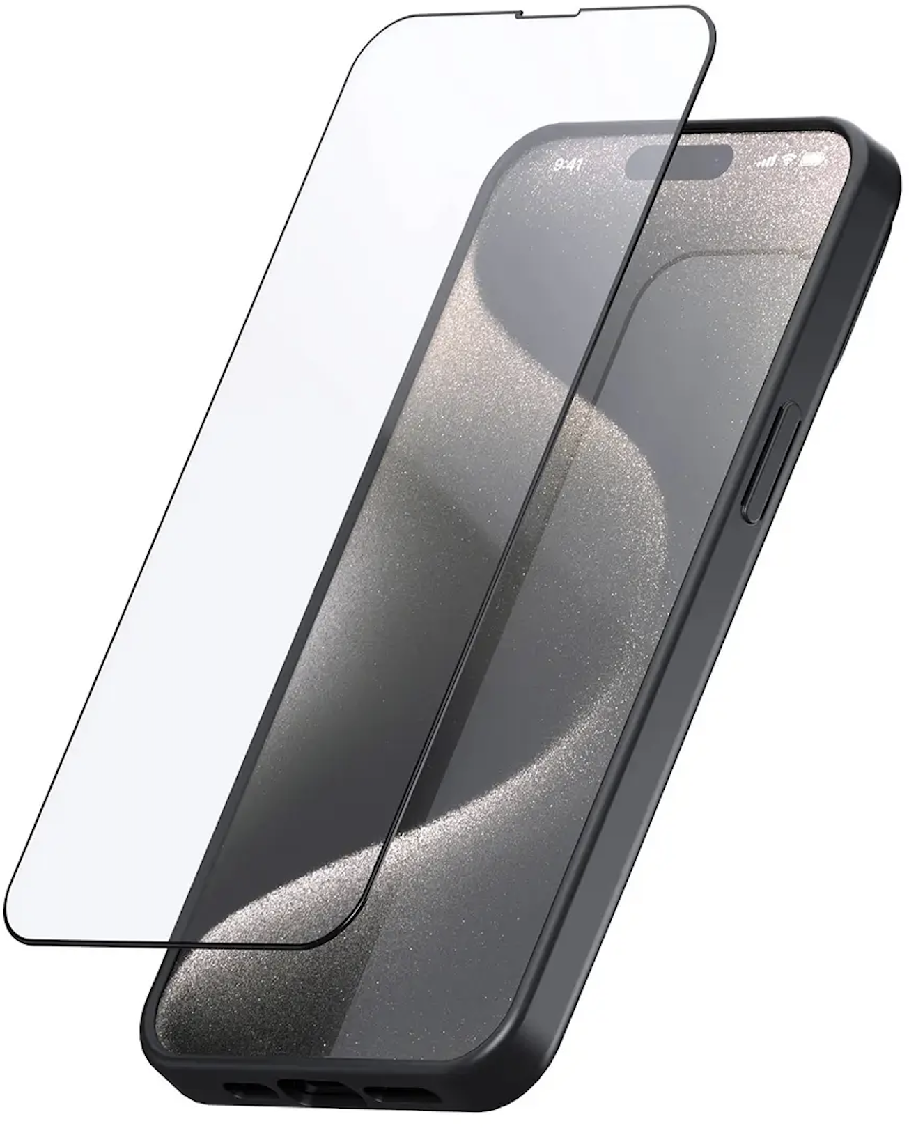 Tilbehør - Mobilholdere - SP Connect Smartphone Cover Glass Screen Protector - iPhone 15 Pro Max / 15 Plus
