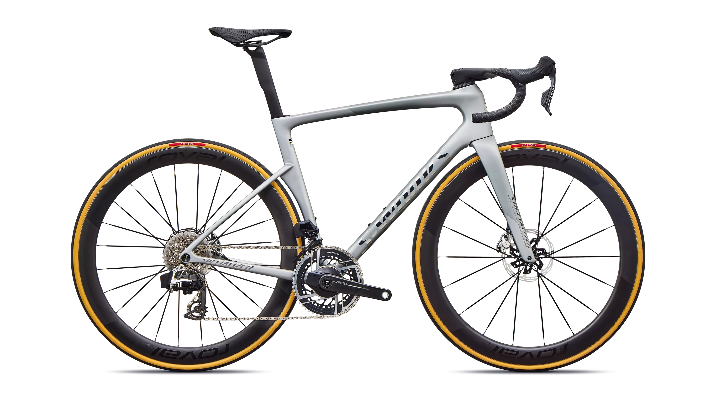 Cykler - Racercykler - Specialized S-Works Tarmac SL9 SRAM RED AXS 2027 - Satin Silver Dust