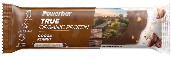 Se PowerBar True Organic Protein Bar - Cocoa Peanut - 45g hos Cykelexperten.dk