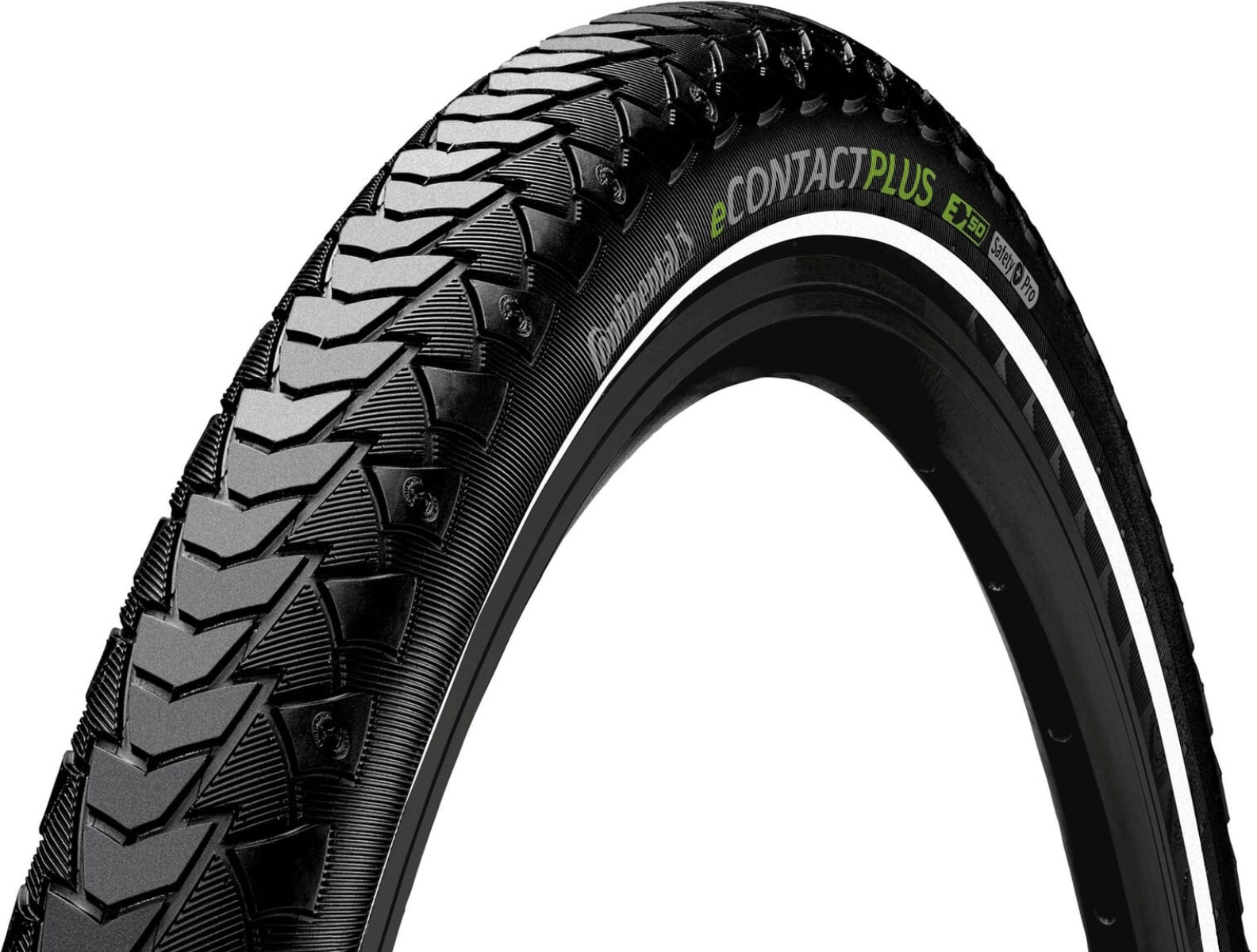 Continental eContact Plus 20x2.50 Refleks - Sort Continental eContact Plus 20x2.50 Refleks - Sort