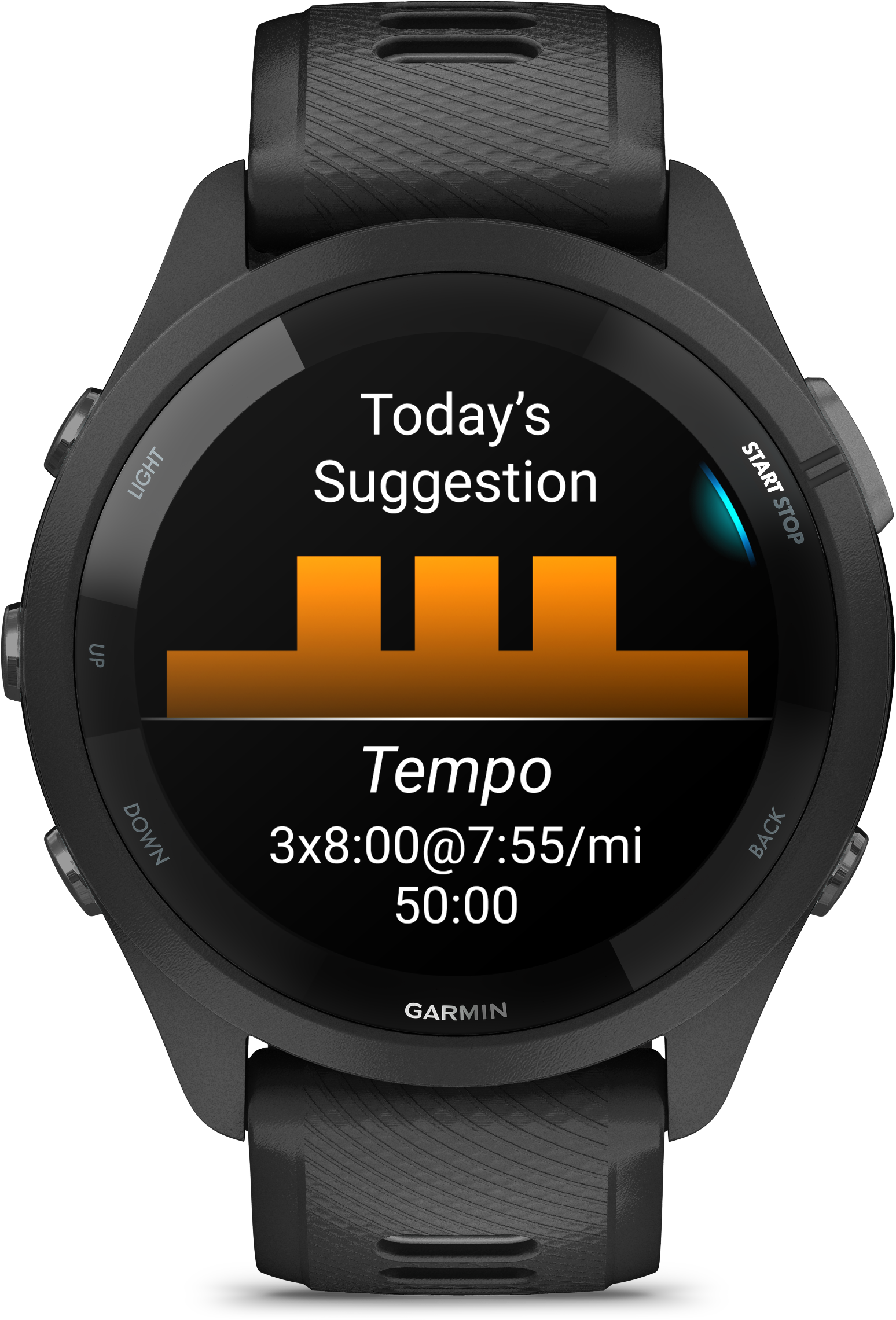 Tilbehør - Cykelcomputer & GPS - Garmin Forerunner 265 Music - Sort/Powder