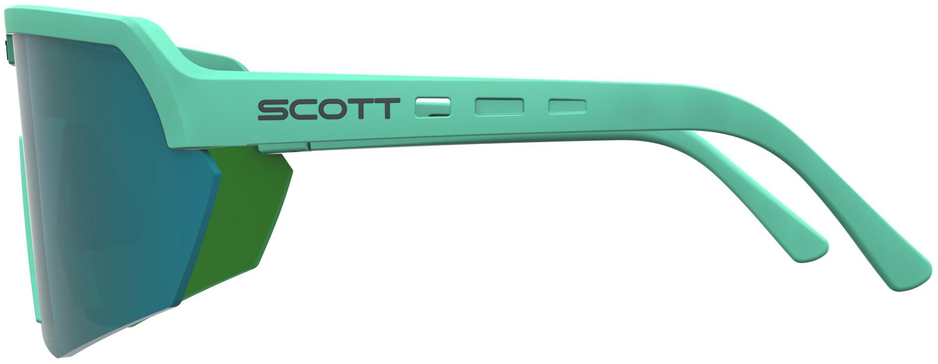 Beklædning - Cykelbriller - Scott Sport Shield Cykelbrille - Soft Teal Green / Green Chrome