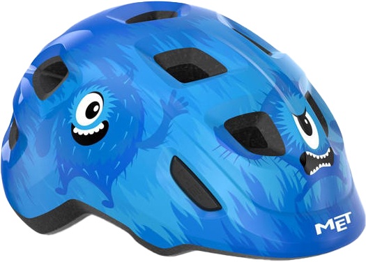 Billede af MET Helmet Hooray m. LED lys MIPS "Green Buckle" - Monsters hos Cykelexperten.dk