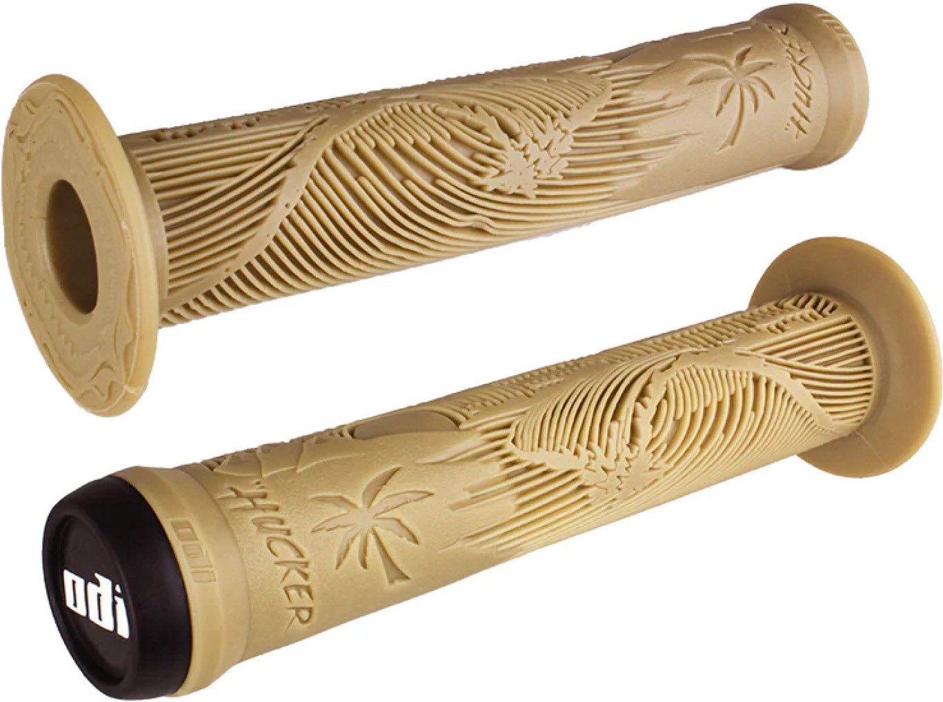 Tilbehør - Cykelhåndtag - ODI Hucker Signature BMX Greb 160mm - Black-Green