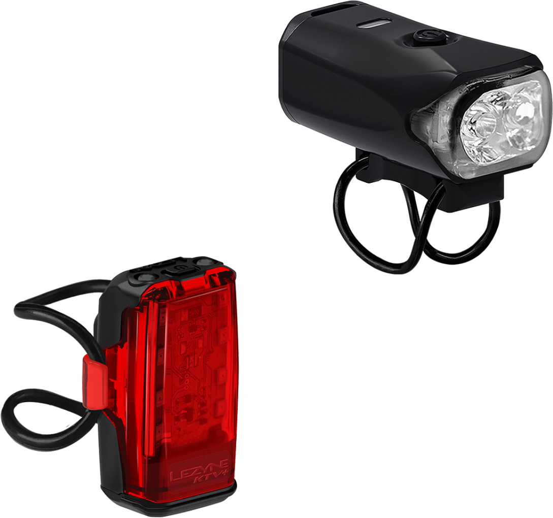 Lezyne KTV Drive 300+ / KTV+ Drive Lygtesæt 300/75 lumen - Black
