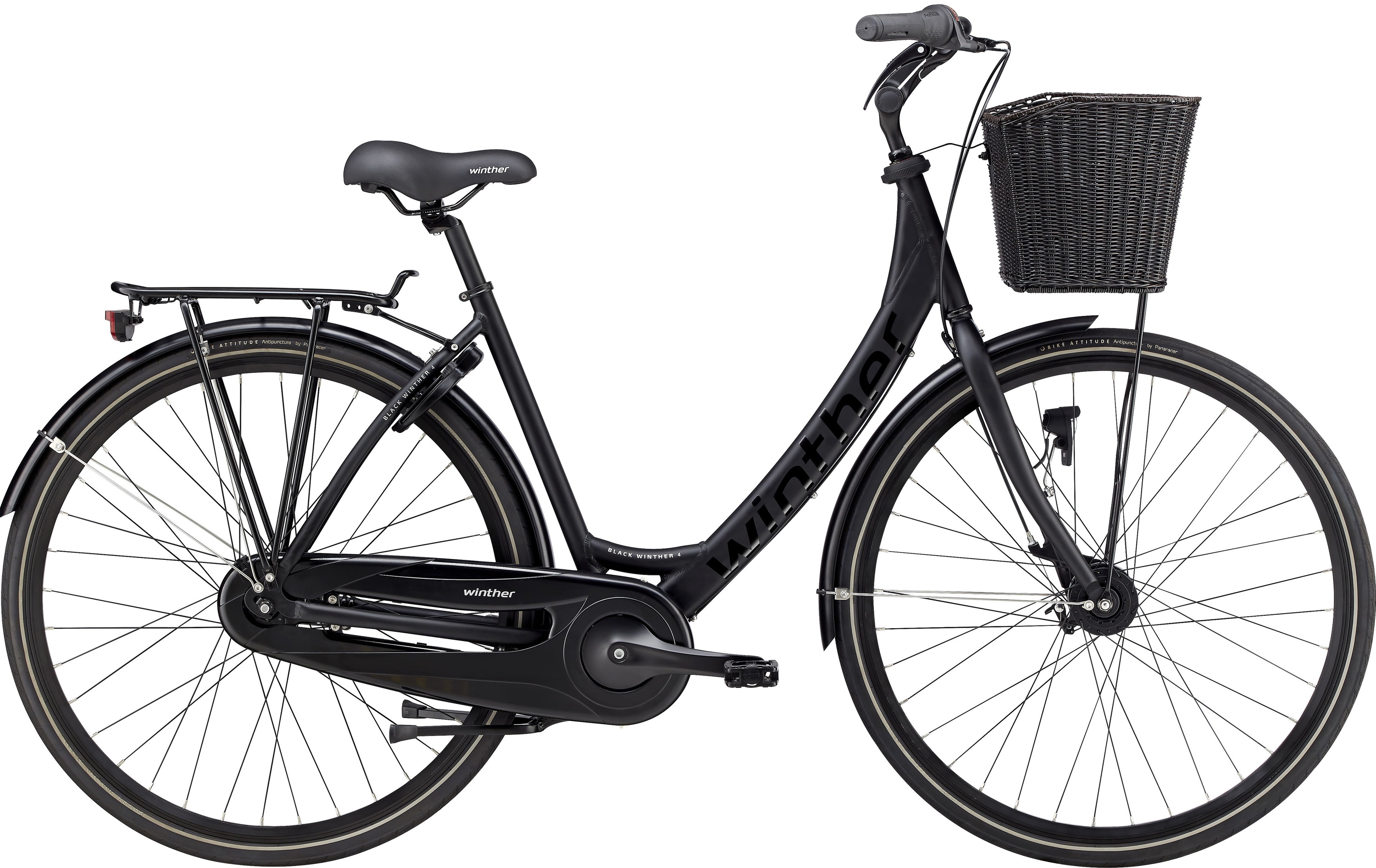 Winther Black 4 Dame 7 Gear 50cm - Sandblæst Sort 2018